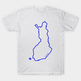 My land Finland map outline T-Shirt